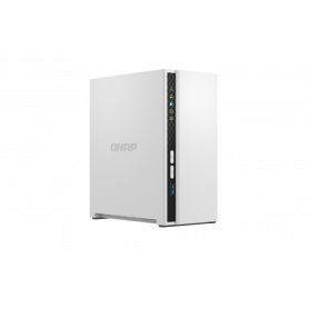 QNAP TS-233 - Dispositivo de almacenamiento en la nube personal - 2 compartimentos - SATA 6Gb/s - RAID 0, 1, JBOD - RAM 2 GB - G