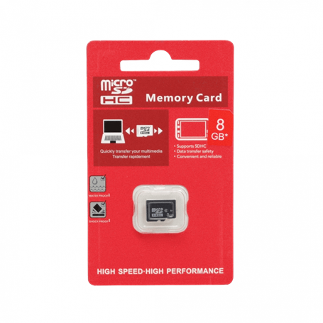 MSD-8GB 8GB MicroSD-HC Class4 sin-adaptador