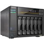NAS ASUSTOR AS6806T Lockerstor 6 Gen3, AMD Ryzen Quad-Core, 16GB RAM DDR5 ECC, Dual 10GbE + Dual 5GbE