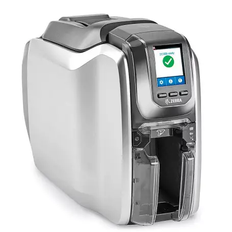 Impresora Termic/Etiqueta Zebra ZC32-000CQ00LA00 Zebra Impresora de Credenciales ZC300 Dual Sided US Cord USB & Ethernet KIT ...