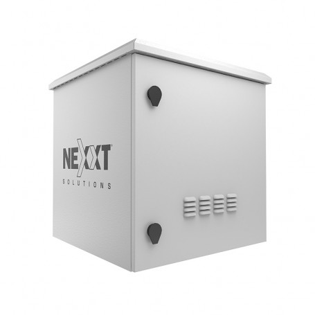 Nexxt Solutions Infrastructure - Outdoor Pole Mount Cabinet - SPCC steel - Light gray powder coat - Incluye acc mont barra tierr