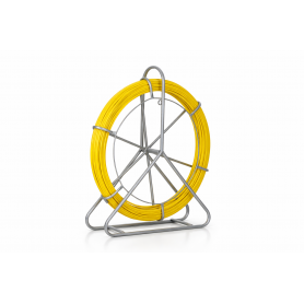 LAUCHA-100-GR 100mt 7mm c/Carrete s/Ruedas FibraVidrio/PE Pasacables Laucha