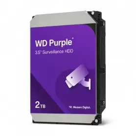 WD Purple Surveillance WD23PURZ - Disco duro - 2 TB - interno - 3.5" - SATA 6Gb/s - búfer: 64 MB