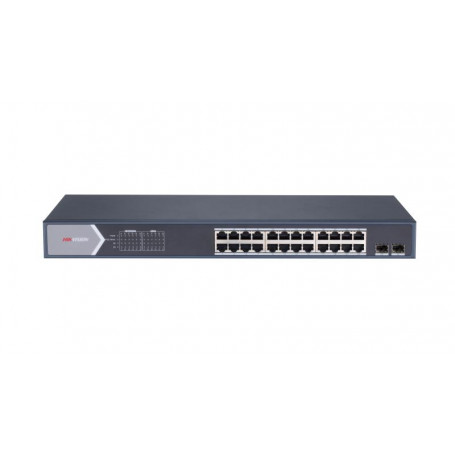 Switch no administrable POE HIKVISION DS-3E1526P-SI-24P2F Hikvision - Switch - Poe 24 Puertos Gigabit Smart