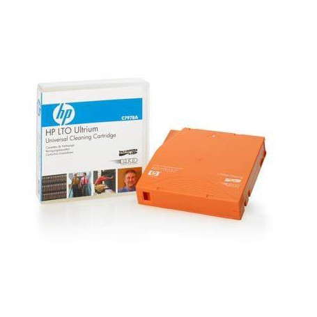 Almacenamiento NAS HPE C7978A HPE Ultrium Universal Cleaning Cartridge - LTO Ultrium - naranja - cartucho limpiador - para HP...