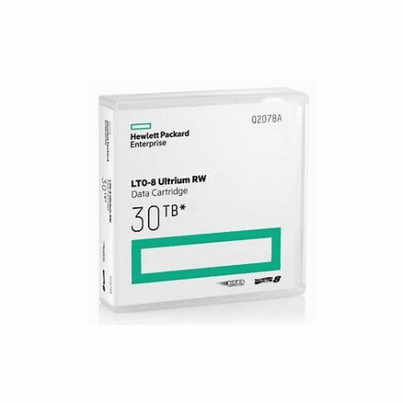 Almacenamiento NAS HPE Q2078A HPE RW Data Cartridge - LTO Ultrium 8 - 12 TB / 30 TB - etiquetas de escritura - verde - para S...