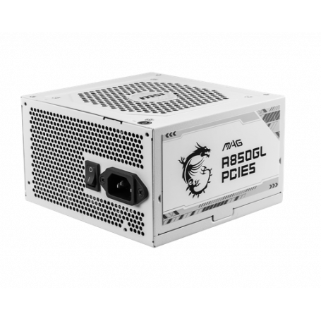 Fuentes de poder MSI 824142330258 MSI - Power supply - MAG 850GL PCIE5 blanco