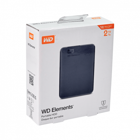 Discos duros Externos Toshiba 2TB-USB 2TB-USB WESTERNDIGITAL 2TB USB3.0 Externo Disco Duro Elements Portable 2,5pulg