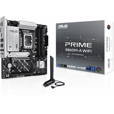 Placas Madre ASUS PRIME B860M-A ASUS - PRIME B860M-A - Motherboard - Micro ATX - LGA 1851 - Intel B860 - para Core i9 / para ...