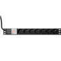 PDU / Enchufes IP Otras Marcas RG8CH-2 RG8CH-2 PDU 8 ENCHUFES RACK INTERRUPTOR PILOTO 220-250V (3680w) MAX 16A