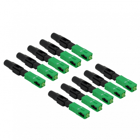 Conector Fibra Optica Fibra CFCAR-H CFCAR-H SC/APC Ho Pivote-Verde SM 10-unid Conectores Rapidos MonoModo G657A SX