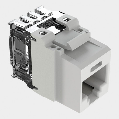 Modulo RJ45 CAT6 Hembra Panduit NK688MIW Panduit NetKey Punchdown Jack Module - Modular insert - RJ-45 - off white