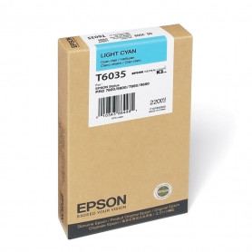 Tintas y Toner Epson T603500 Epson T6035 - 220 ml - cián claro - original - cartucho de tinta - para Stylus Pro 7880, Pro 9800