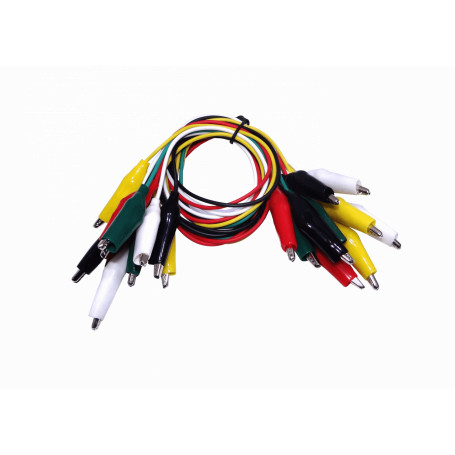 Tester Generico PINZAS PINZAS -10-unids. Cable-45cm con Pinzas Multiples Colores