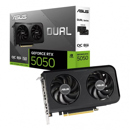 Tarjetas de Video ASUS 90YV0N72-M0AA00 ASUS - PCI Express 5.0. - NVIDIA GeForce RTX 5050 - DUAL-RTX5050-O8G