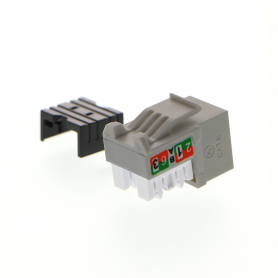 Conectores NEXXT PCGKJC6TYRJGR Nexxt Solutions Infrastructure - Keystone Jack - Category 6 - Cat6 Unshd KJ Grey