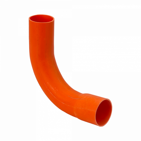Tubo tipo Conduit OTRAS MARCAS NVC40-C NVC40-C 40mm Codo PVC para Tubo Naranjo Certificacion SEC