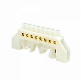 Regleta Electrica / Protob GENERICO REGLETA-8 REGLETA-8 Regleta Blanca 8-Conexiones 4mm Riel Din Distribucion Electrica