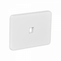 Keystone y Accesorios UBIQUITI UFP1W UFP1W UI 1-unidad Blanco 1-Keystone Horizontal Faceplate Pintable 118x88mm
