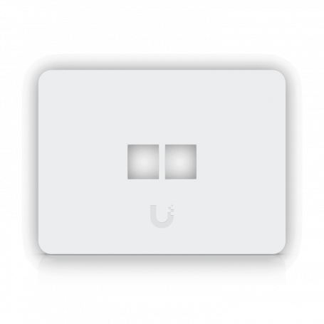 Keystone y Accesorios UBIQUITI UFP2W UFP2W UI 1-unidad Blanco 2-Keystone Horizontal Faceplate Pintable 118x88mm