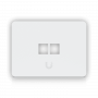 Keystone y Accesorios UBIQUITI UFP2W UFP2W UI 1-unidad Blanco 2-Keystone Horizontal Faceplate Pintable 118x88mm