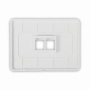 Keystone y Accesorios UBIQUITI UFP2W UFP2W UI 1-unidad Blanco 2-Keystone Horizontal Faceplate Pintable 118x88mm