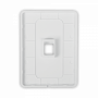 Keystone y Accesorios UBIQUITI UFP1H UFP1H UI 1-unidad Blanco 1-Keystone Vertical Faceplate Pintable 118x88mm