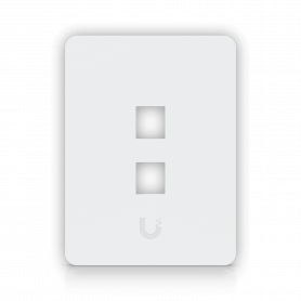 Keystone y Accesorios UBIQUITI UFP2H UFP2H UI 1-unidad Blanco 2-Keystone Vertical Faceplate Pintable 118x88mm