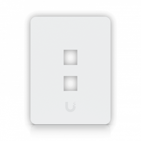 Keystone y Accesorios UBIQUITI UFP2H UFP2H UI 1-unidad Blanco 2-Keystone Vertical Faceplate Pintable 118x88mm