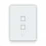 Keystone y Accesorios UBIQUITI UFP2H UFP2H UI 1-unidad Blanco 2-Keystone Vertical Faceplate Pintable 118x88mm