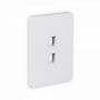 Keystone y Accesorios UBIQUITI UFP2H UFP2H UI 1-unidad Blanco 2-Keystone Vertical Faceplate Pintable 118x88mm