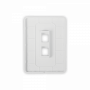 Keystone y Accesorios UBIQUITI UFP2H UFP2H UI 1-unidad Blanco 2-Keystone Vertical Faceplate Pintable 118x88mm