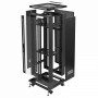 Rack Cerrado 18 a 45U  RK32-6LD RK32-6LD LINKMADE Desarmado 32U Vidrio 600mm 60cm-Fondo Ventilador PDU Rack