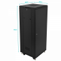 Rack Cerrado 18 a 45U  RK32-6LD RK32-6LD LINKMADE Desarmado 32U Vidrio 600mm 60cm-Fondo Ventilador PDU Rack