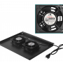 Rack Cerrado 18 a 45U  RK32-6LD RK32-6LD LINKMADE Desarmado 32U Vidrio 600mm 60cm-Fondo Ventilador PDU Rack