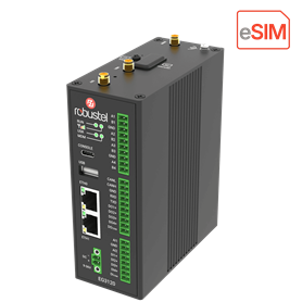 Robustel EG3120E Gateway Industrial LTE eSIM con Edge Computing y Wi-Fi 6