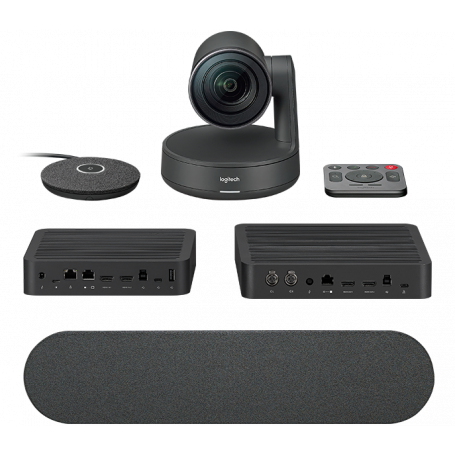 Logitech camara rally kit ultra HD + parlante y microfono