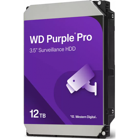 Western Digital WD Purple - Hard drive - Internal hard drive - 12 TB - 3.5" - 7200 rpm