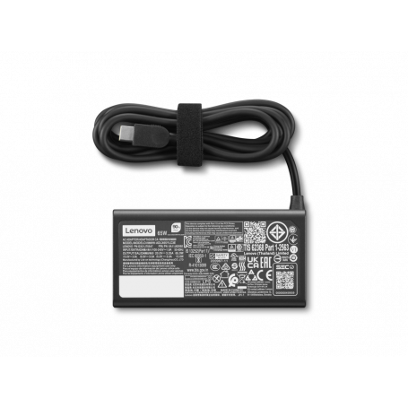 Lenovo - Power adapter - 24 pin USB-C/power DC jack - 24 pin USB-C (power only) - 2 m - Abyss black