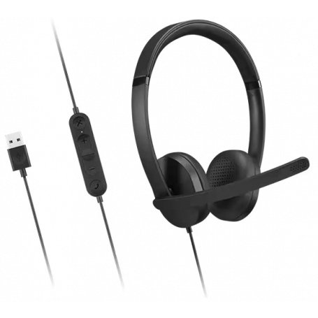 Lenovo - Headphones - USB-A Wired Stereo Headset Gen