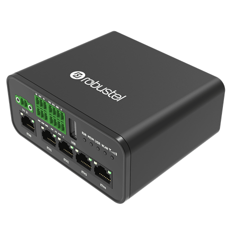 Robustel R1520-4L Router Industrial 4G LTE Cat 4 Dual SIM VPN WiFi 5 Puertos Ethernet