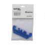 Regleta Azul 12-Conexiones 4mm Riel Din Distribucion Electrica