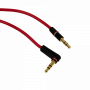 Cable Audio Video  AUDIO-05L AUDIO-05L 3,5mm-MM 90-Grados Macho-Macho 0,5mt Cable Audio Plug Phone-1/8 50cm