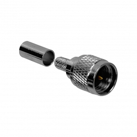 Conector Macho  VM2C VM2C UHF-Mini-Macho RG58 LMR195 Conector Crimpeable