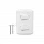 BTICINO Modus 2-interruptor-10A Unipolar-912 c/Base/Tapa Blanca Armado