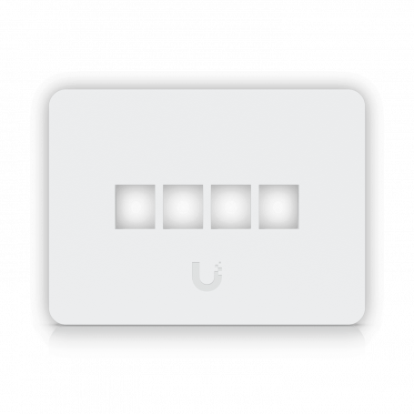 Patch Panel / Faceplate  UFP4W UFP4W UI 1-unidad Blanco 4-Keystone Horizontal Faceplate Pintable 118x88mm