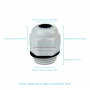 DAHUA Soporte Circular Contra Agua para Camara de Intemperie DH-PFA134