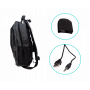 Mochila Gris Notebook 16-pulg 31x40cm Inc-USB/Plug 3,5mm