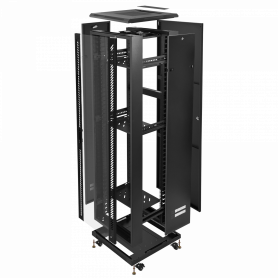 Rack Cerrado 18 a 45U  RK42-6LD RK42-6LD LINKMADE Desarmado 42U Vidrio 600mm 60cm-Fondo Rack Turbina Bandeja