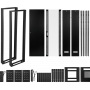 Rack Cerrado 18 a 45U  RK42-6LD RK42-6LD LINKMADE Desarmado 42U Vidrio 600mm 60cm-Fondo Rack Turbina Bandeja